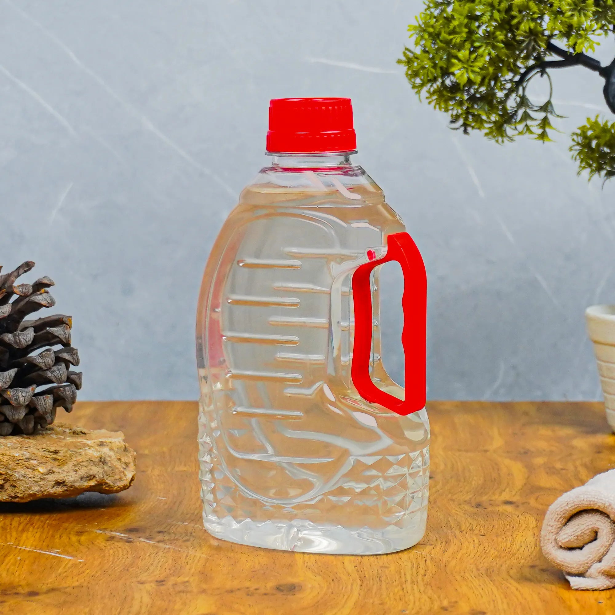 1.25 Litre White Refrigerator Handle Water Bottle