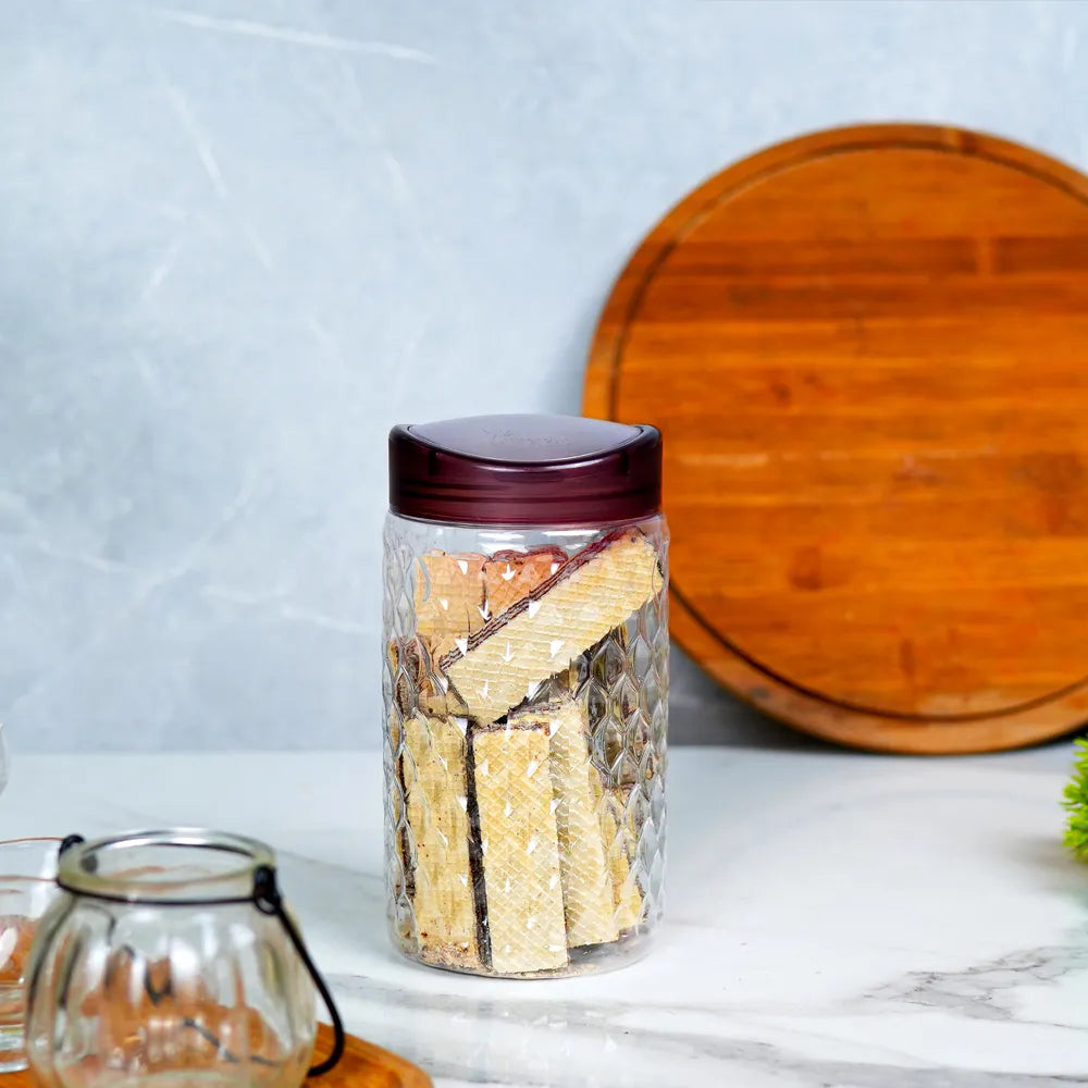 1000ml Burgundy Nuts Jar