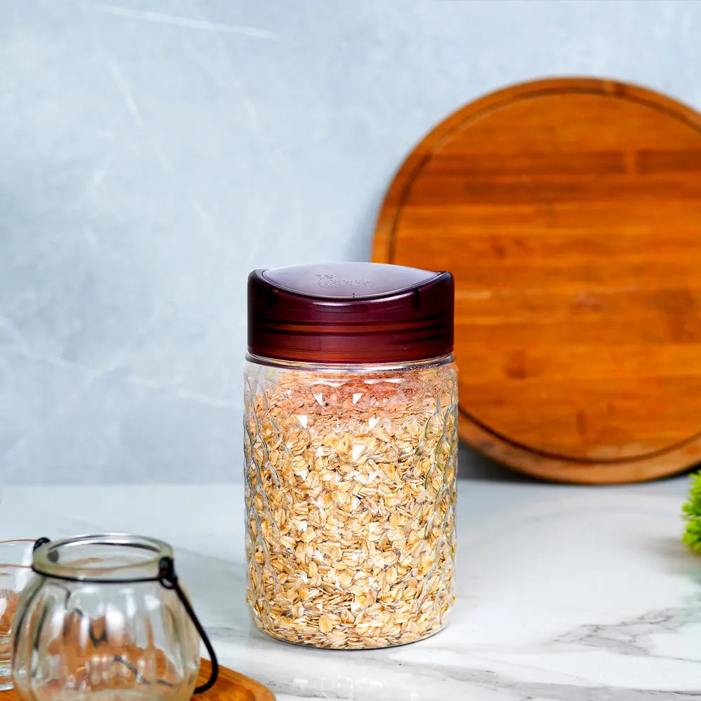 1200ml Burgundy Nuts Jar