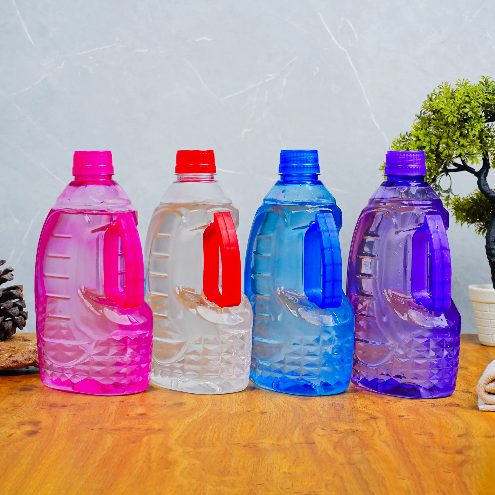2 Litre Plastic Big Water Bottles for Fridge