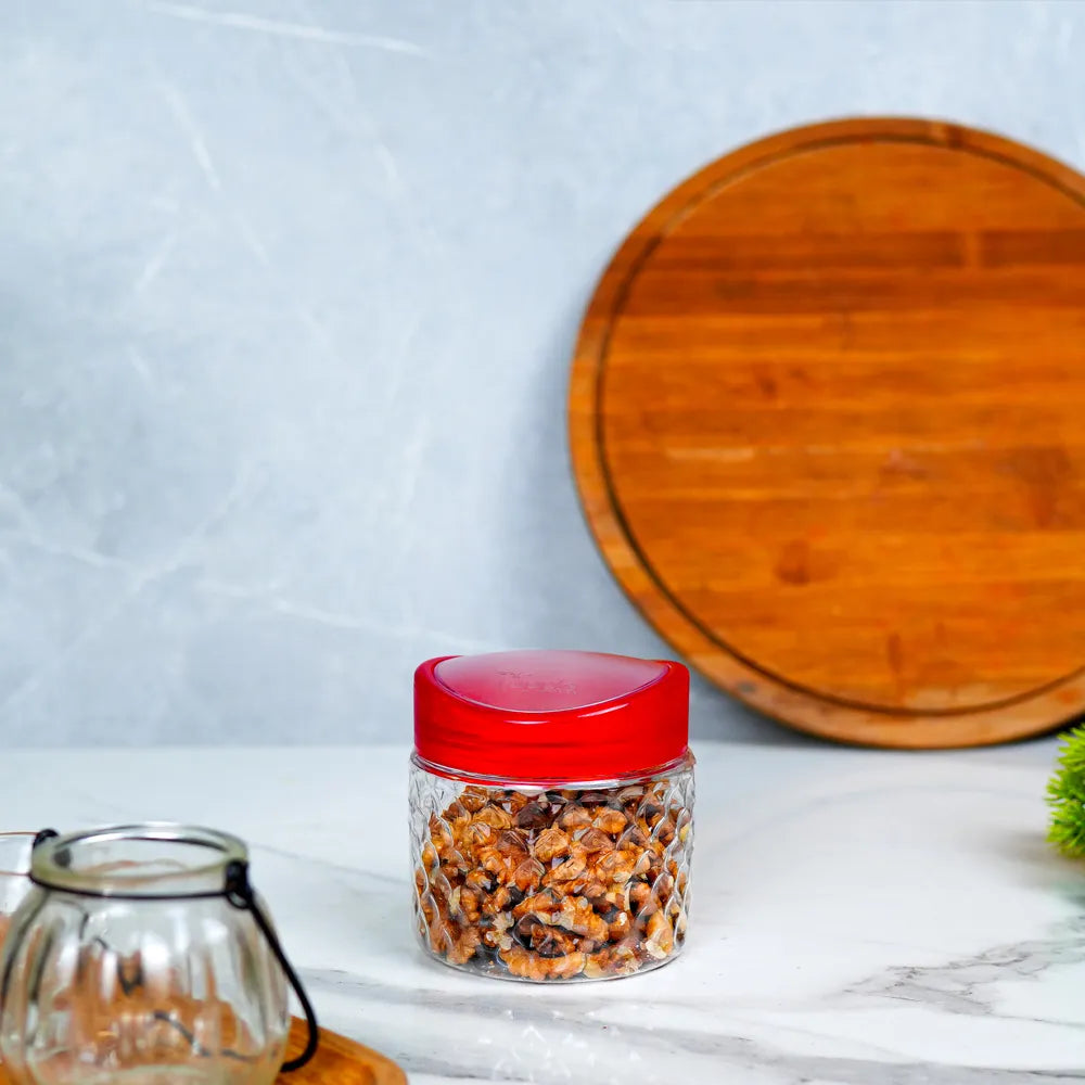 450ml Red Nuts Jar
