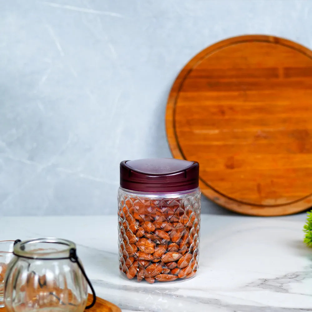 700ml Burgundy Nuts Jar