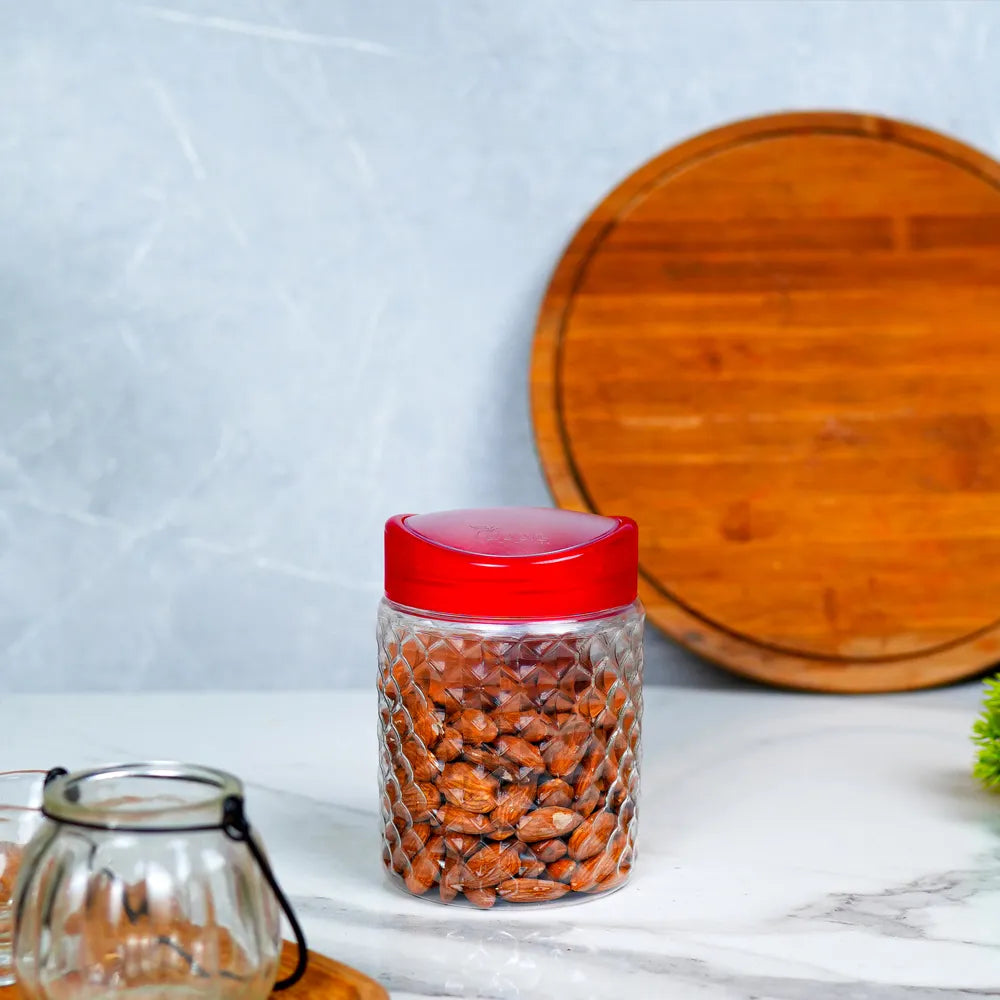 700ml Red Nuts Jar