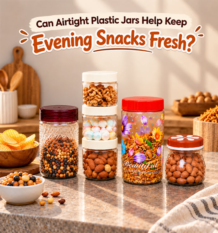 Can Airtight Plastic Jars Help Keep Evening Snacks Fresh?