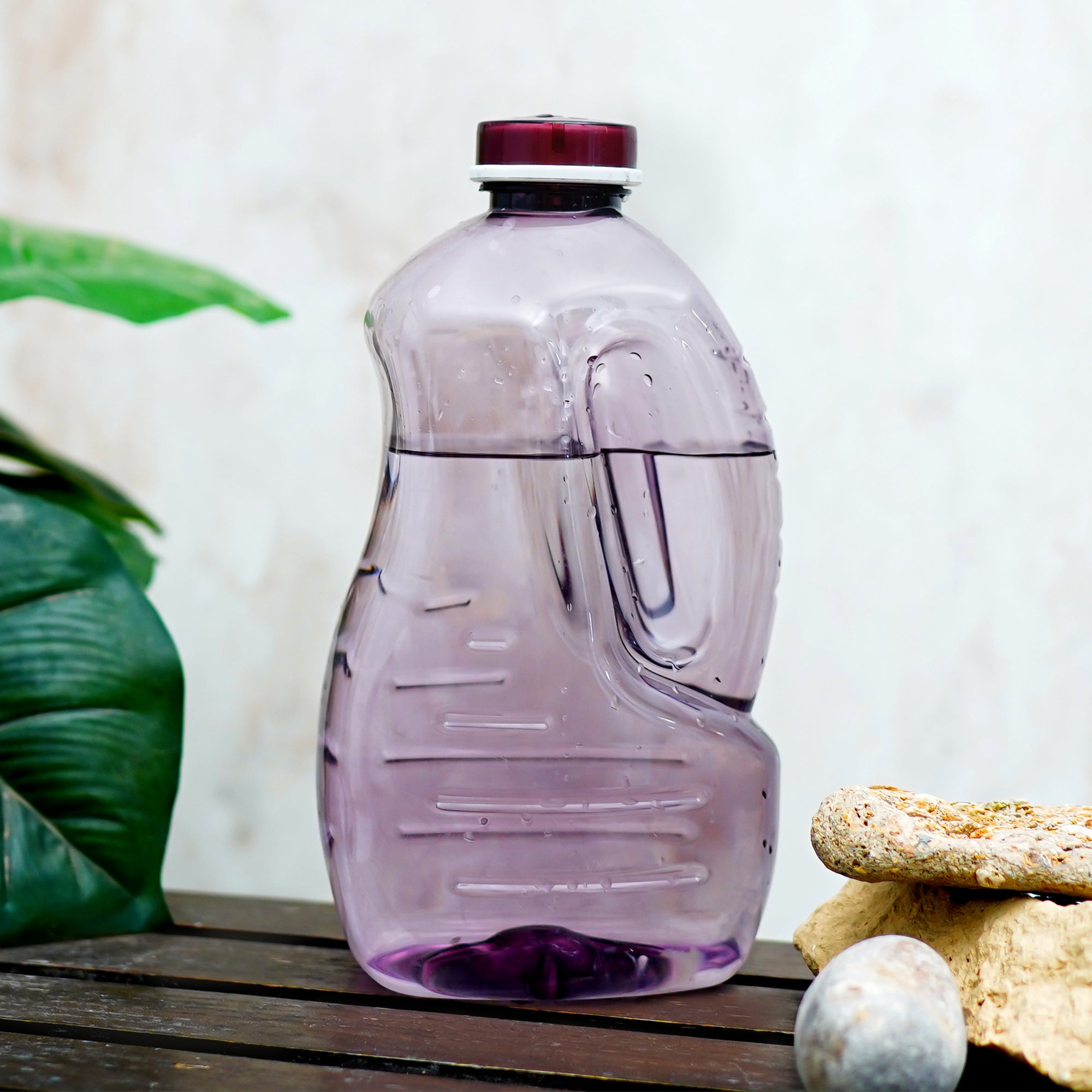 Big Burgundy Crown Water Bottle for Refrigerator