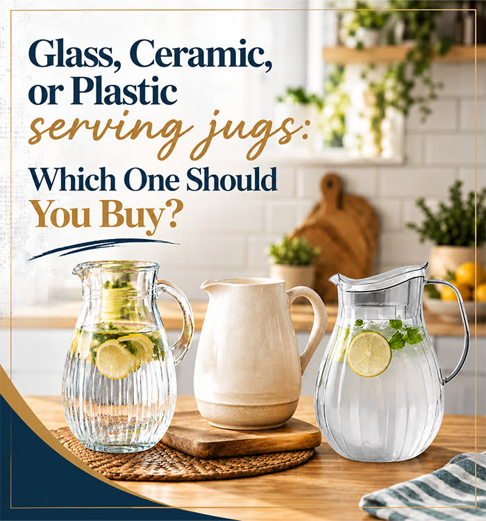 Glass, Ceramic, or Plastic Serving Jugs: Which One Should You Buy?