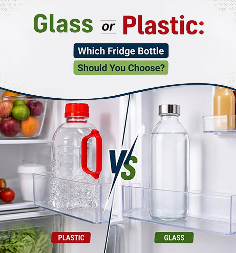 Glass or Plastic: Which Fridge Bottle Should You Choose?