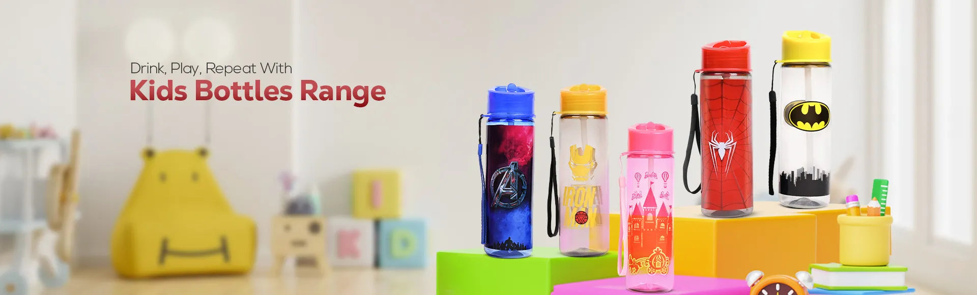 Kids Bottles Range Banner