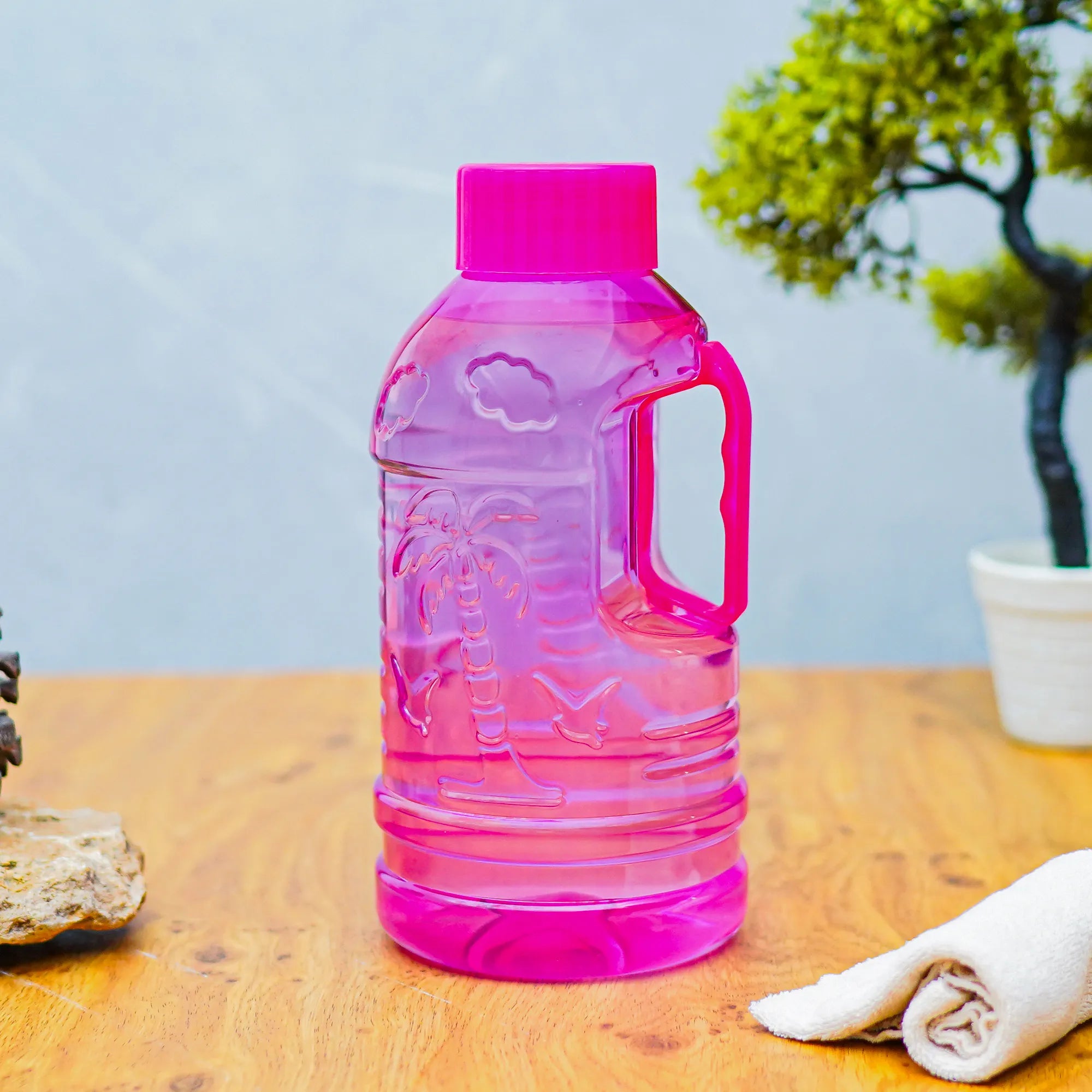 Pink Khajoor Water Bottle for Refrigerator