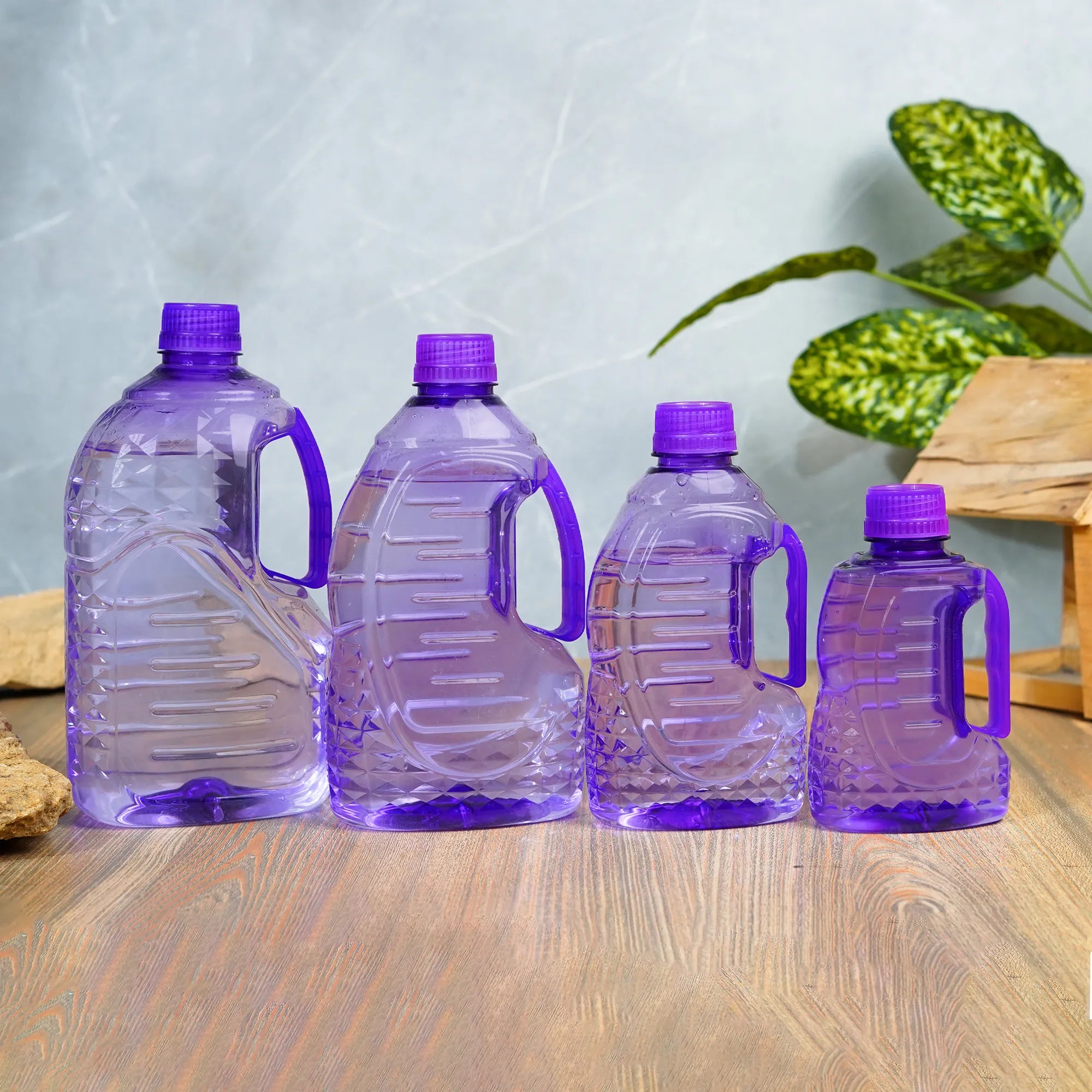 Purple Plastic Jug Water Bottles for Fridge