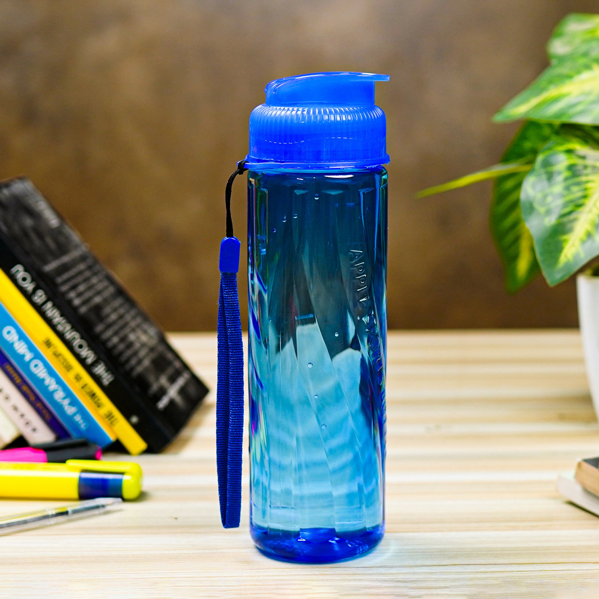 Sky Blue Apple School Bottle