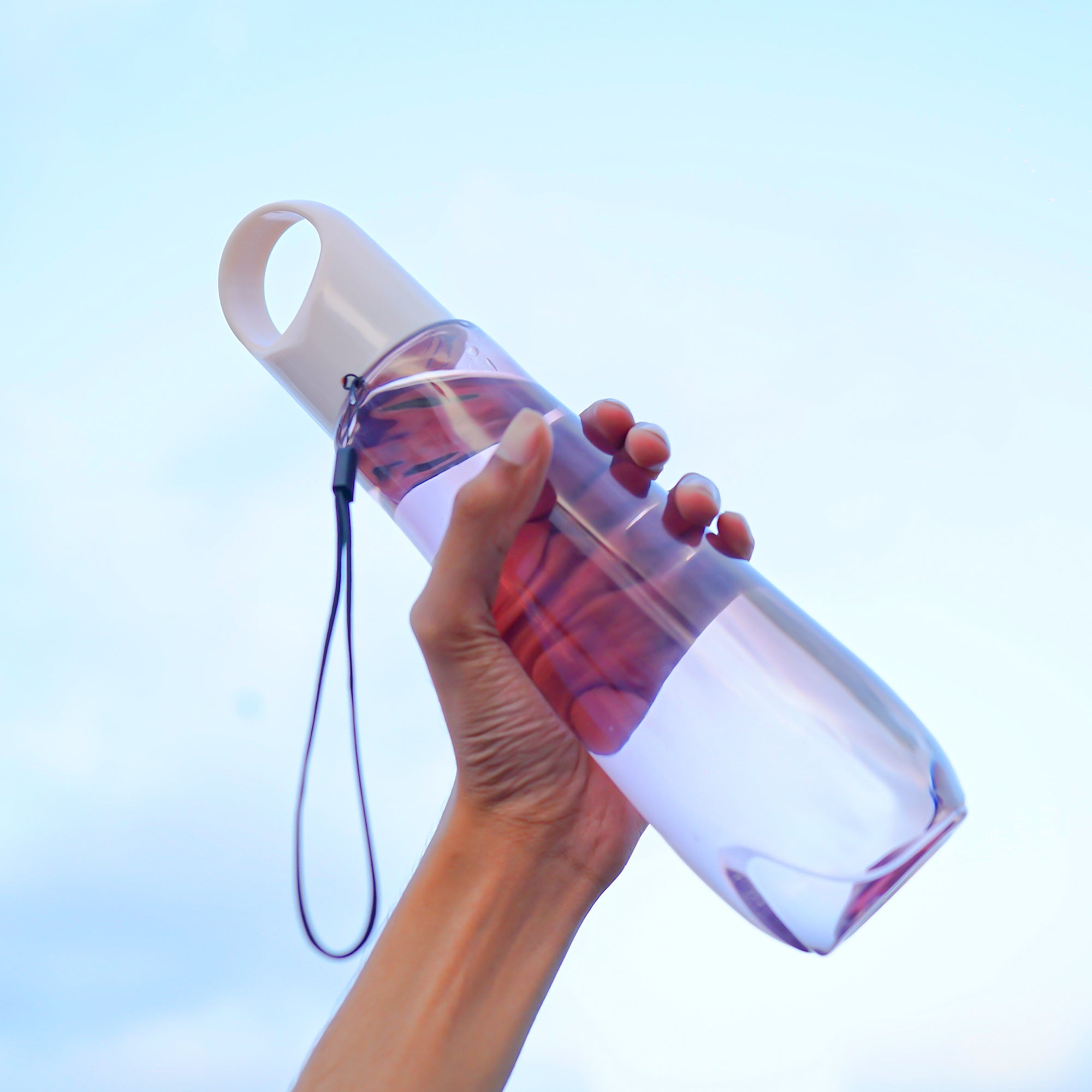 Smart Water Bottle in Light Pink Color